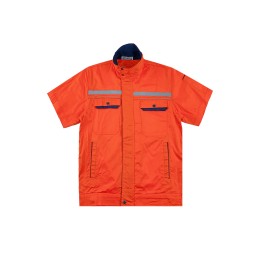 訂製純棉男裝工作服     設計夏季短袖薄款電焊工作服      汽修工廠工裝    勞保服   100%棉  SKWK152 訂製純棉男裝工作服     設計夏季短袖薄款電焊工作服      汽修工廠工裝    勞保服   100%棉  SKWK152